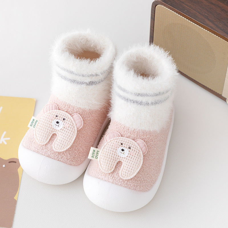 Toddler Shoes Room Socks Thickening Soft Sole