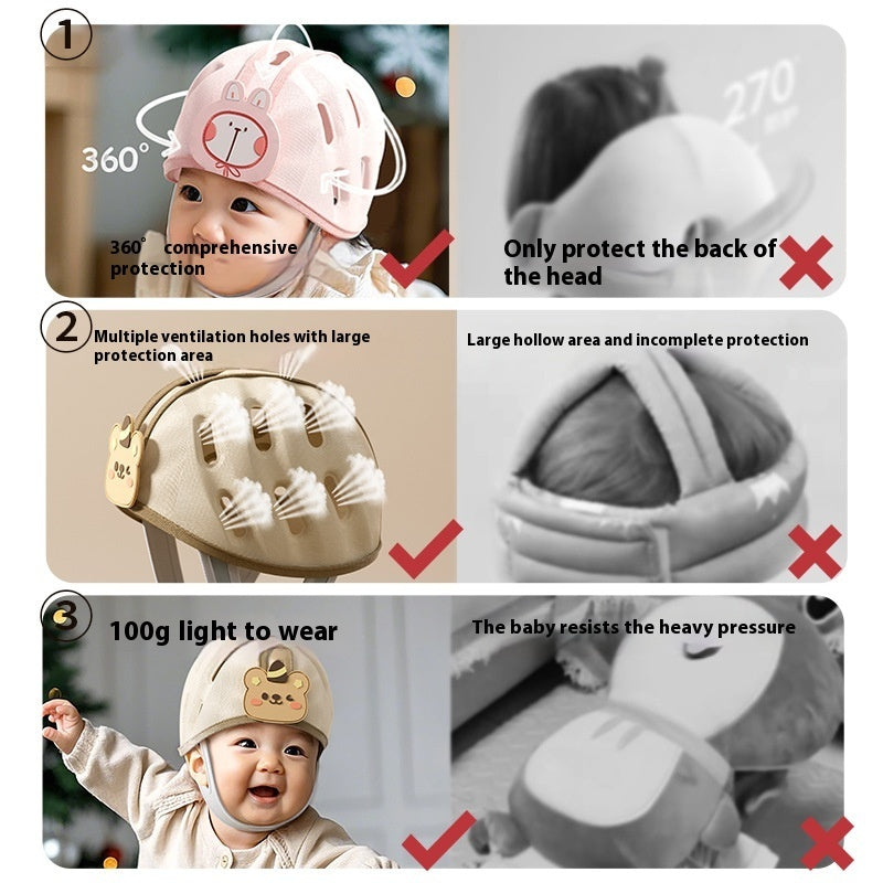 Baby Fall Protection Cap Learn To Walk Anti-fall Helmet