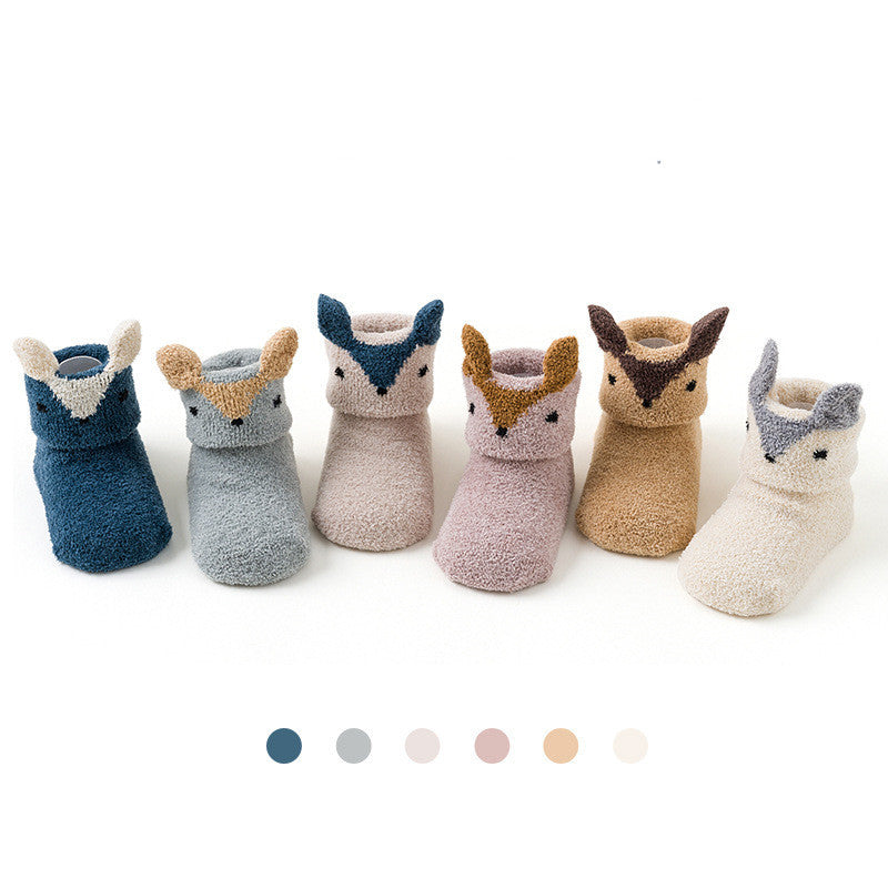 Baby Plus Fleece Indoor Home Shoes And Socks