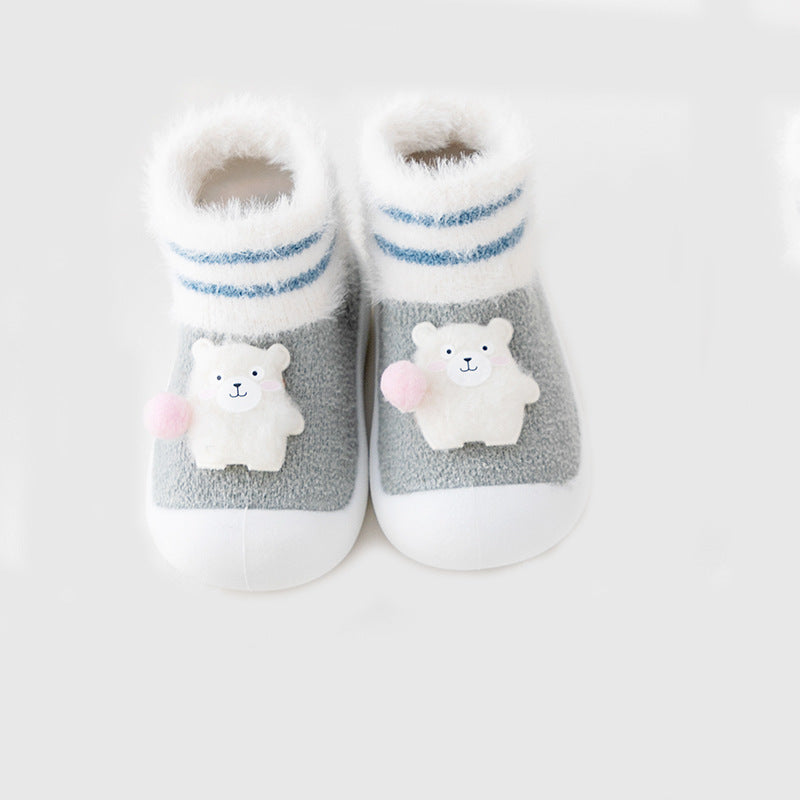 Toddler Shoes Room Socks Thickening Soft Sole