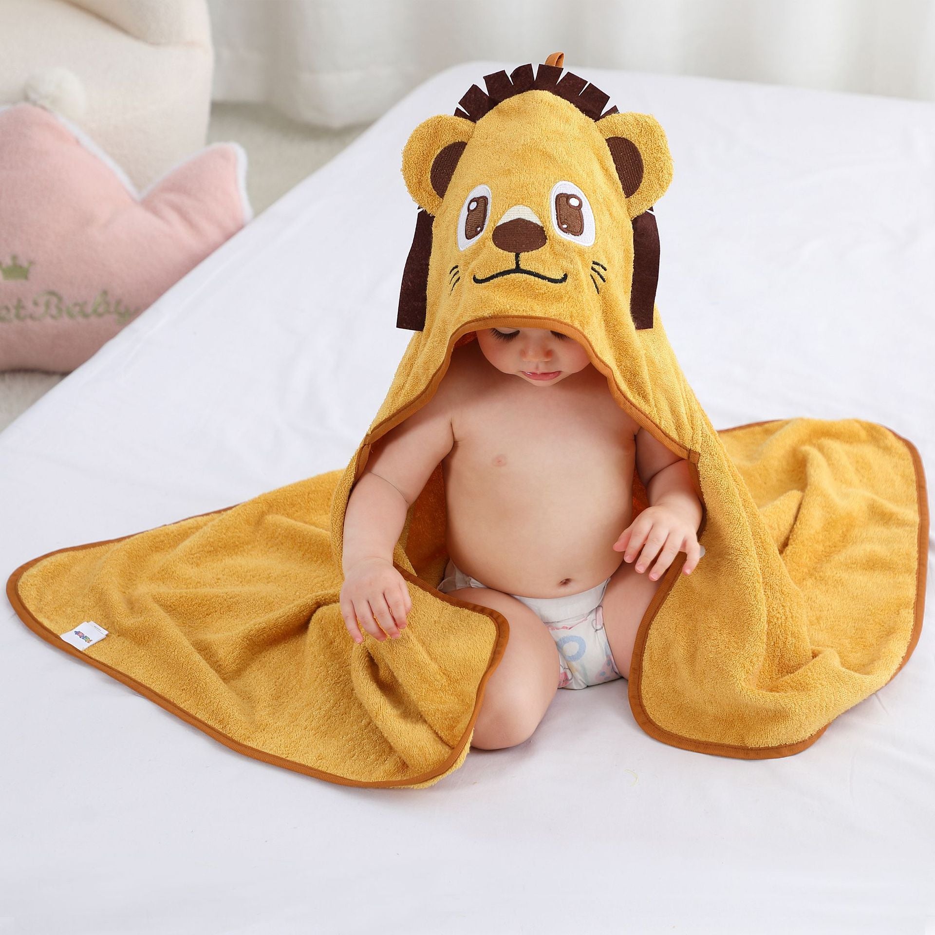 Baby Bamboo Fiber Super Soft Absorbent Bath Towel
