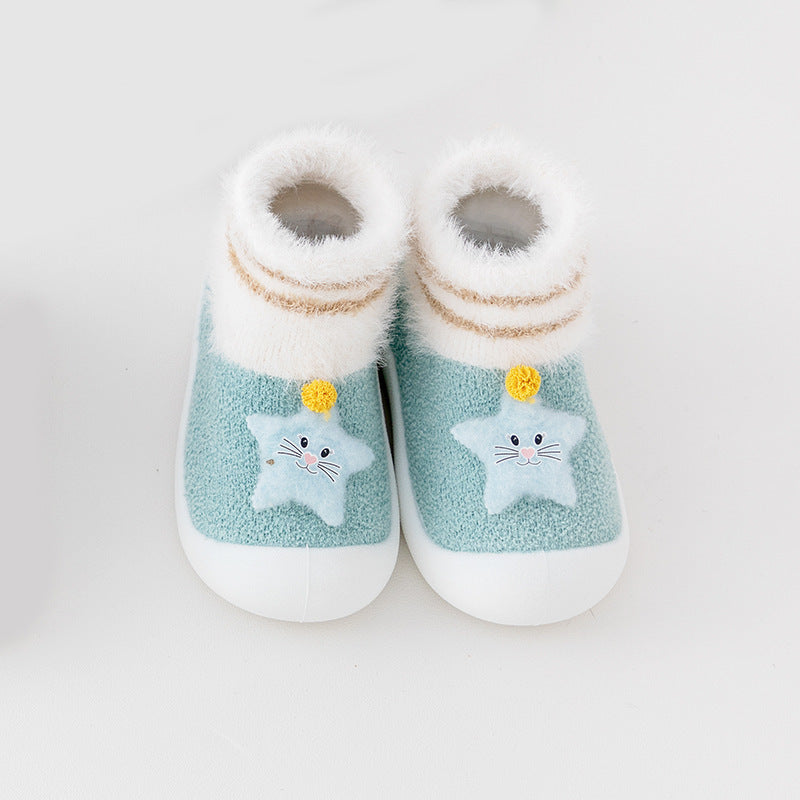Toddler Shoes Room Socks Thickening Soft Sole