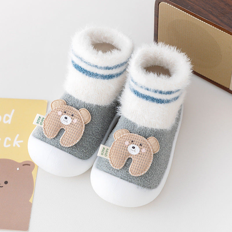 Toddler Shoes Room Socks Thickening Soft Sole
