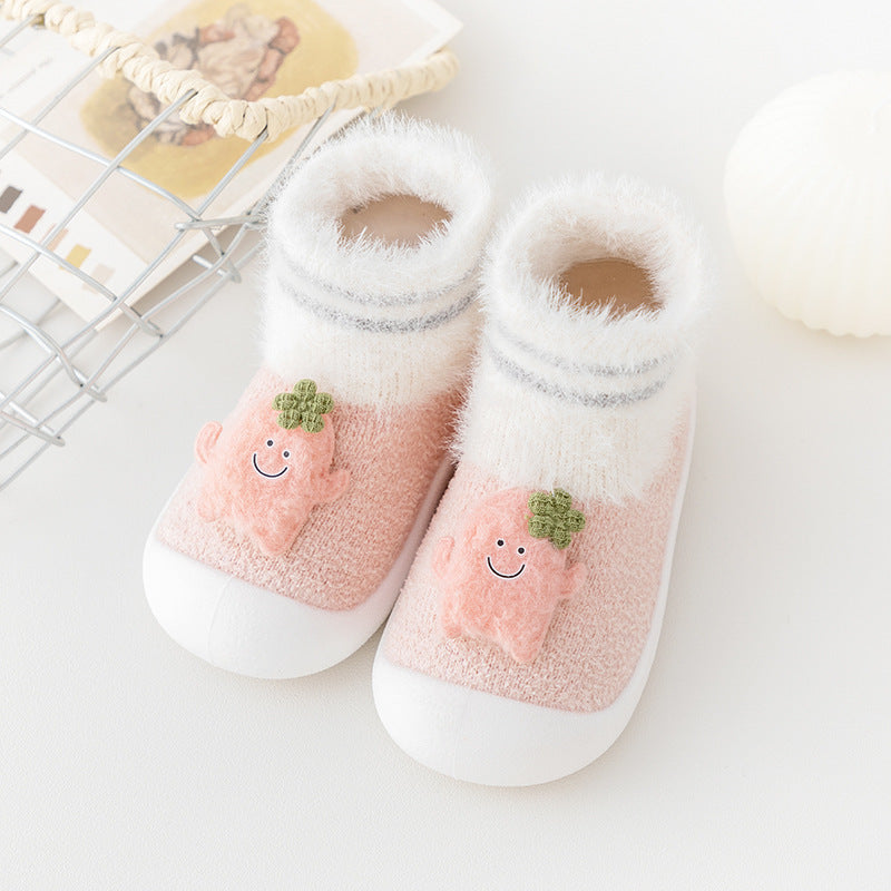 Toddler Shoes Room Socks Thickening Soft Sole