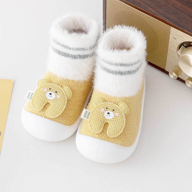 Toddler Shoes Room Socks Thickening Soft Sole