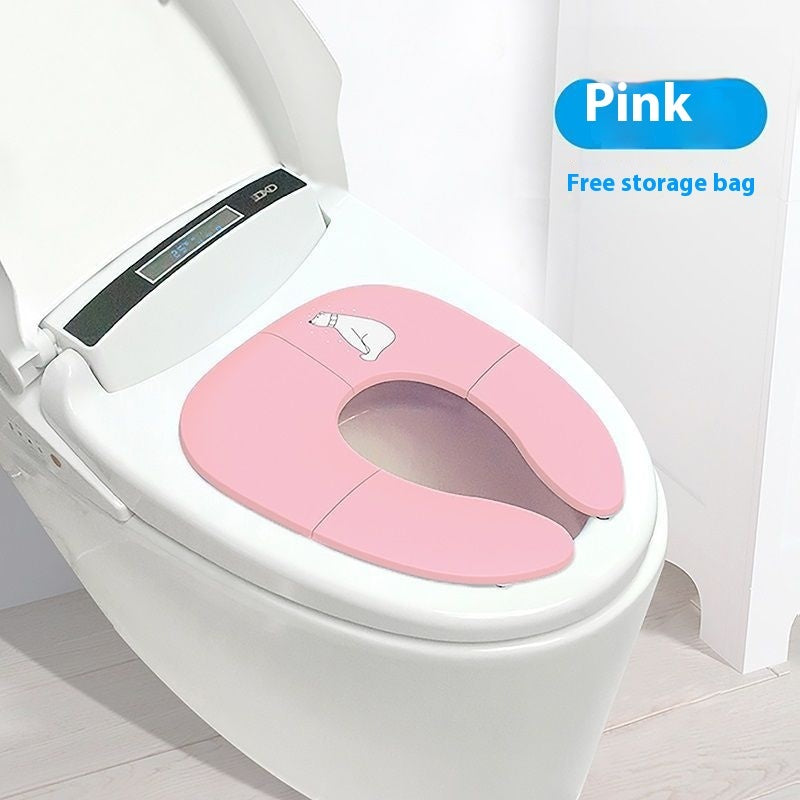 Baby Travel Toilet Mat Hotel Out Folding Closestool Cushion