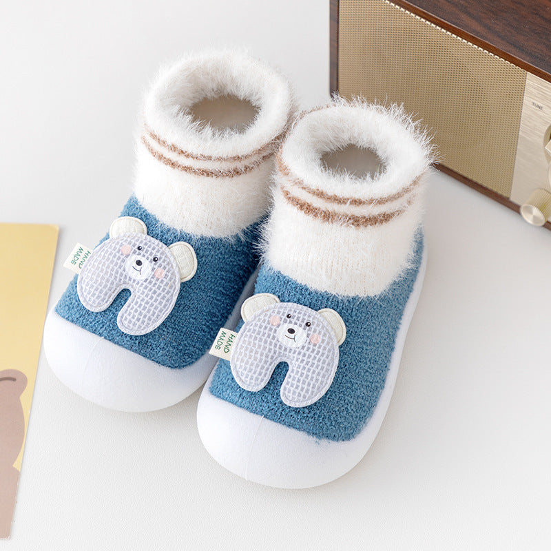 Toddler Shoes Room Socks Thickening Soft Sole