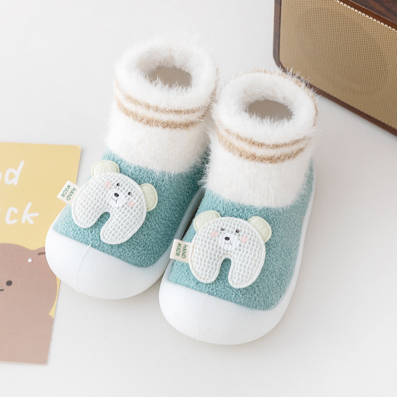 Toddler Shoes Room Socks Thickening Soft Sole