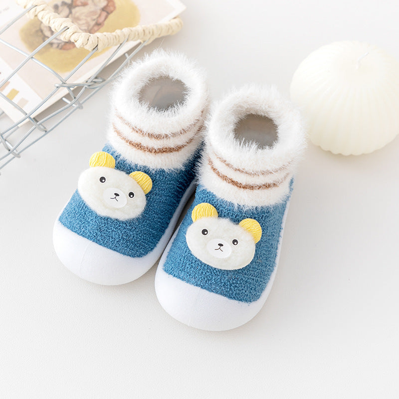 Toddler Shoes Room Socks Thickening Soft Sole