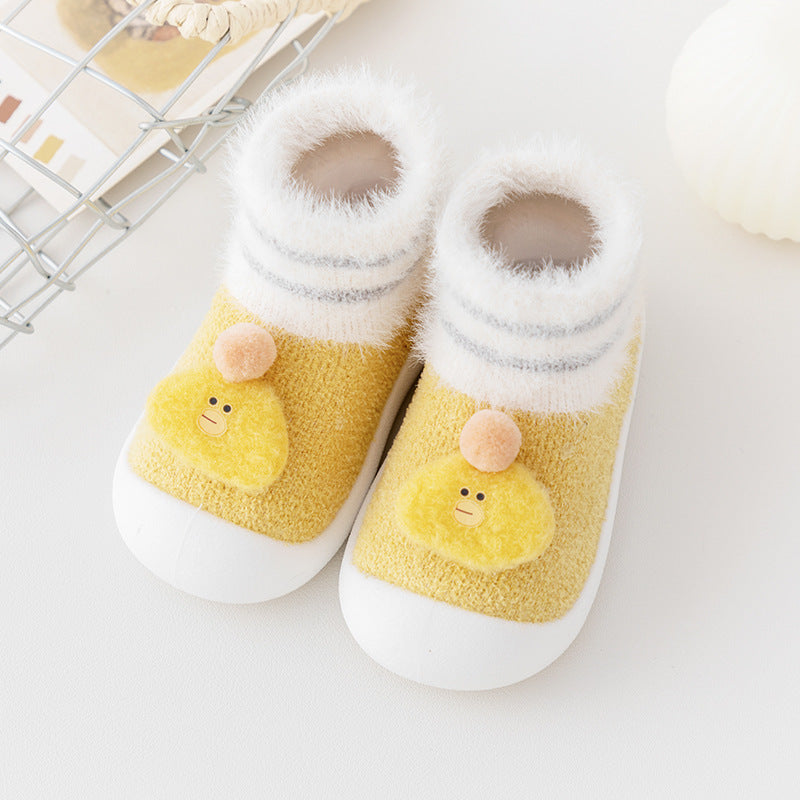 Toddler Shoes Room Socks Thickening Soft Sole