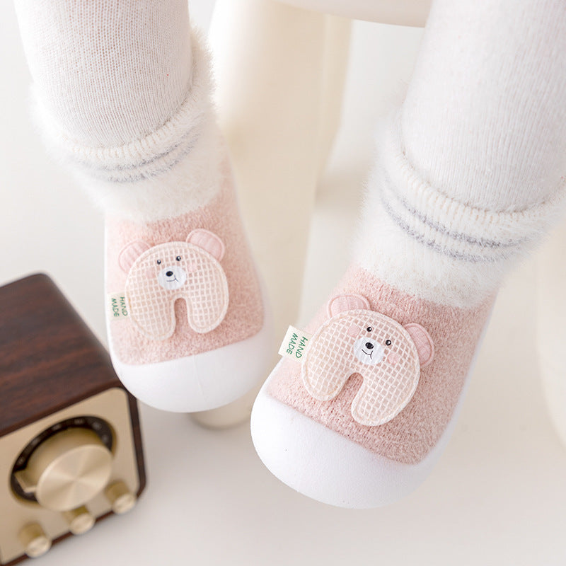 Toddler Shoes Room Socks Thickening Soft Sole
