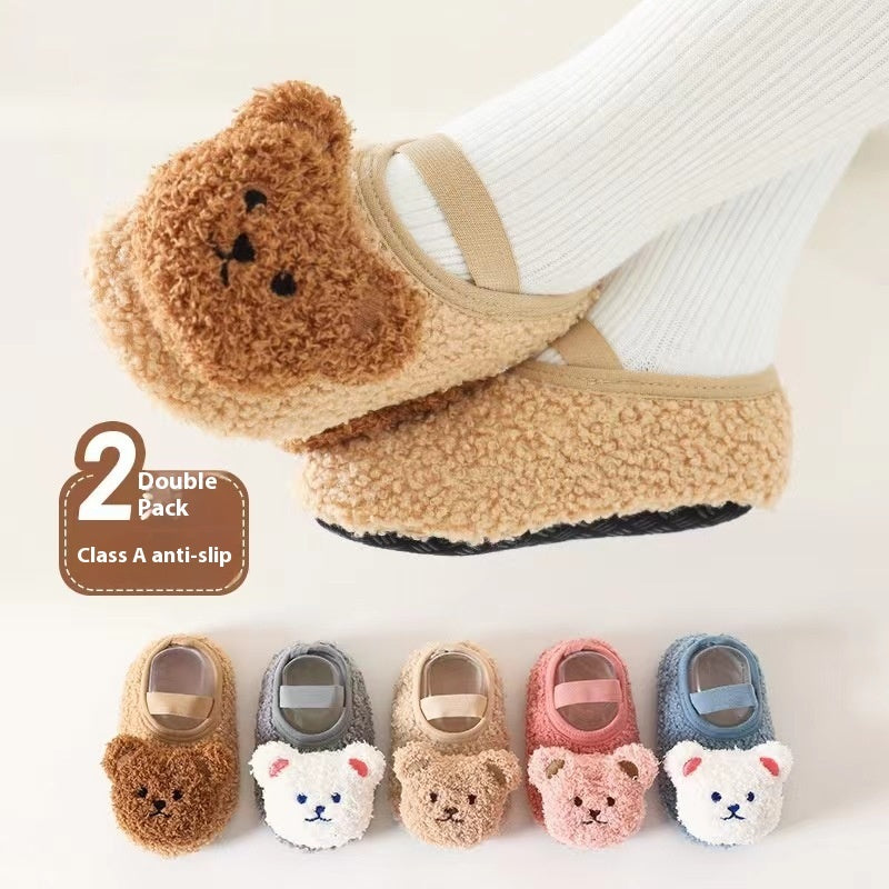 Baby Floor Socks Winter Thickened Baby Indoor Shoes Non-slip
