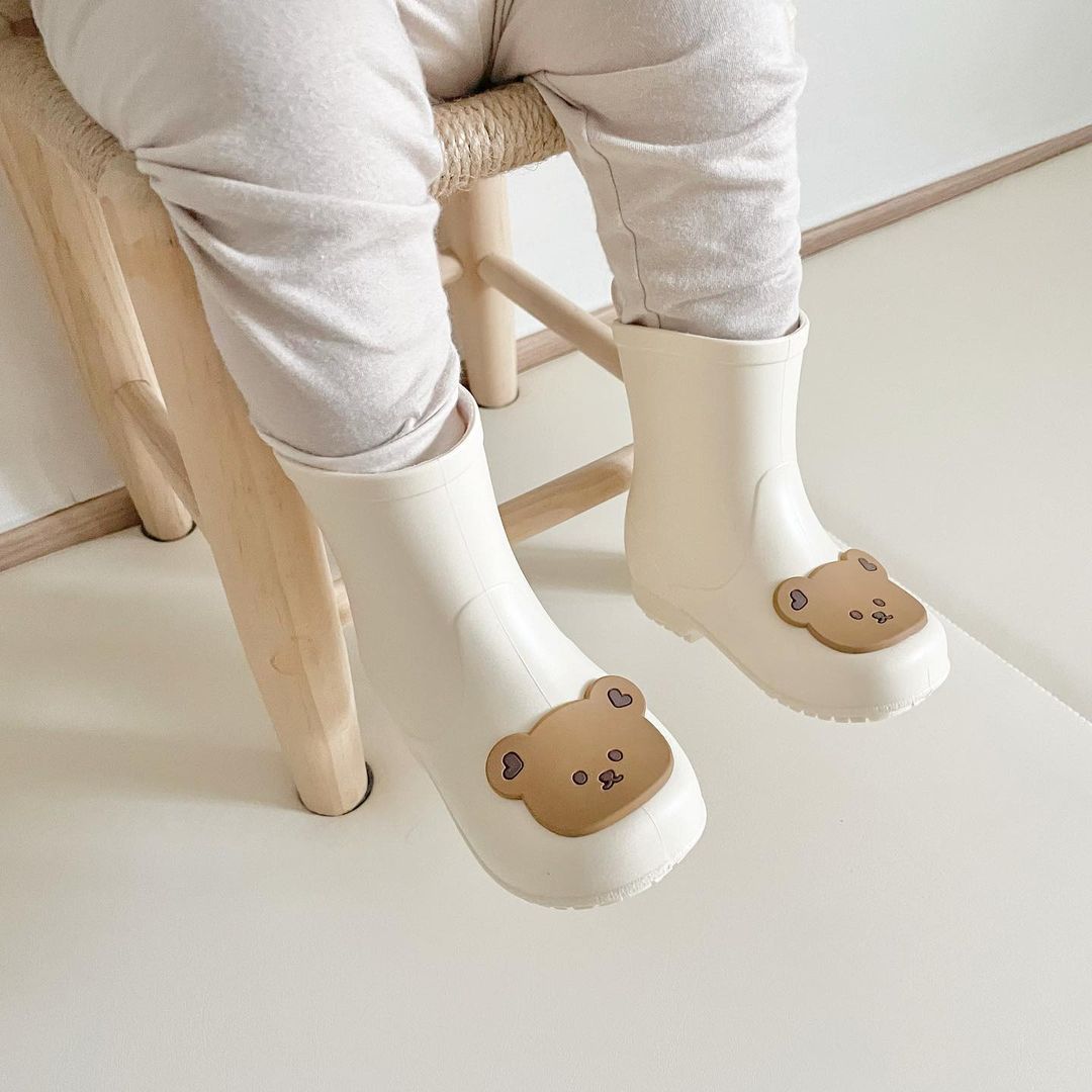 South Korea Ins Children's Rain Boots Bear Baby Non-slip Rain Boots