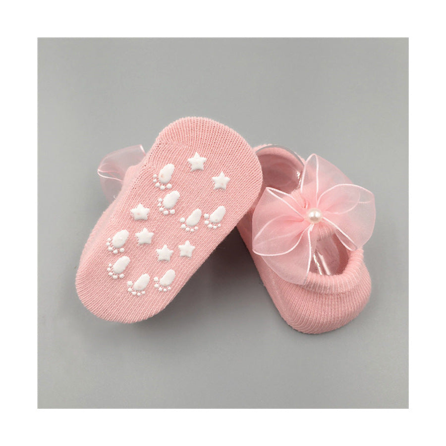 Korean Baby Hair Band Socks Set Baby Bow